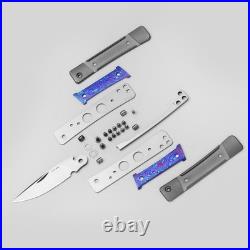 Kizer Little Grand EDC Folding Knife M390 Blade Titanium Damascus Handle Limited