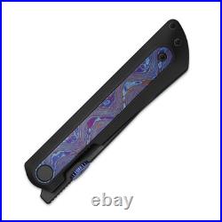 Kizer Quoll Folding Pocket Knife S45VN Blade Titanium & Titanium Damascus Handle