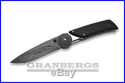 Kizlyar Biker-1 Damascus Steel Blade Folding Knife Hand Forged Quality Russian