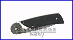 Kizlyar Biker-1 Damascus Steel Blade Folding Knife Hand Forged Quality Russian