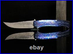 Knife Folding, Northern Lights, Collectible Single Copy, Timascus, Elmax Steel