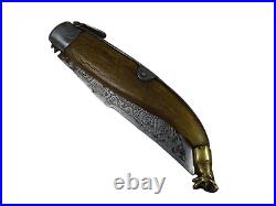 Knife Pocket Folding Albacete Blade Open Camping Handle Bone Antique 1900s Rare