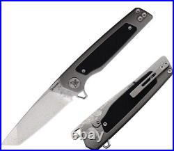 Krudo XZILE Folding Knife 3.5 Damascus Steel Tanto Blade Stainless/G10 Handle