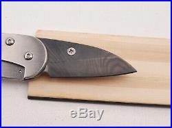 Kyocera Ceramic 1.5 Blade Folding Pocket Knife Damascus Carbon Fiber Japan
