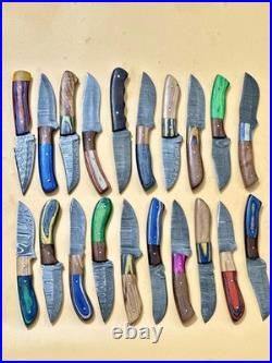 LOT OF 20 8'' inches HANDMADE DAMASCUS STEEL SKINNER KNIFE USA Duty PAID 62