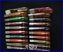 LOT of 20 pcs Damascus Steel Hunting Folding knife, Pocket Knives with Sheath