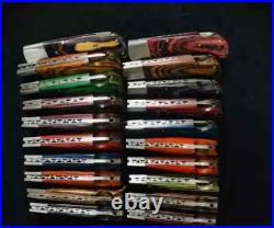 LOT of 20 pcs Damascus Steel Hunting Folding knife, Pocket Knives with Sheath(WEI)