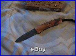LionSteel 8800 DUL Opera Folding knife, 2.91 Damascus Steel Blade, MINT