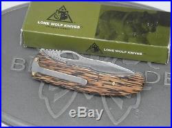 Lone Wolf Knives Lobo Damascus D/A Limited Edition Folding Knife Pre-Benchmade
