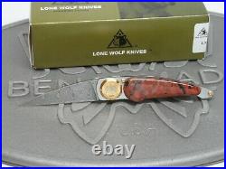 Lone Wolf Knives Paul Perfecto Passion Stone Damascus Limited Folding Knife NOS
