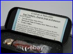 Lone Wolf Knives Paul Perfecto Passion Stone Damascus Limited Folding Knife NOS