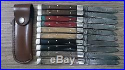 Lot Of 10 Custom Hand Made Damascus Folding Doctor, Toothpick Knives, Jack 201