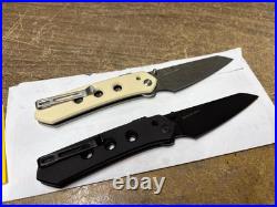 Lot Of 2 Civivi Vision FG Superlock Damascus Folding Knife Blade Brand New