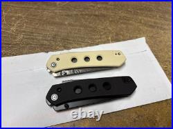 Lot Of 2 Civivi Vision FG Superlock Damascus Folding Knife Blade Brand New