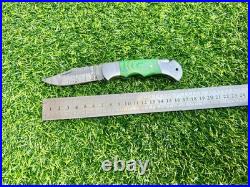 Lot Of 60 Pieces Handcrafted Back Lock Damascus steel Outdoor Folding Knife