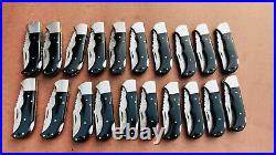 Lot of 20 PCS Damascus handmade Back Lock Folding Pocket knife camping Hunting