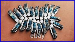 Lot of 20 PCS Damascus handmade Back Lock Folding Pocket knife camping Hunting