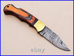 Lott of 20 Custom Handmade Damascus Steel blade folding knives/pocket knife/edc