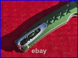 MCUSTA Seki Japan MC163D Green Japanese Bushi Sword VG-10 Damascus Folding Knife