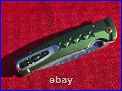 MCUSTA Seki Japan MC163D Green Japanese Bushi Sword VG-10 Damascus Folding Knife