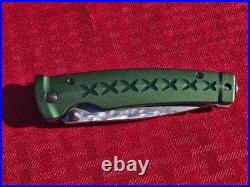 MCUSTA Seki Japan MC163D Green Japanese Bushi Sword VG-10 Damascus Folding Knife