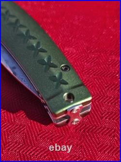 MCUSTA Seki Japan MC163D Green Japanese Bushi Sword VG-10 Damascus Folding Knife