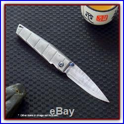 MCUSTA Tanbo Classic Damascus/Damascus Linerlock Fold Knife. 2.9 blade. MC-35D