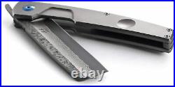 MIKI Handmade Damascus Steel Japanese Razor Pocket Folding Knife