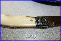 Mackrill & Son Custom Folding Damascus Knife From Republic of South Africa