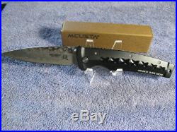 Macusta Mc0161d Japanese Bushi Sword Folding Knife With San-mi Damascus Blade