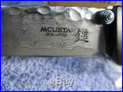 Macusta Mc0161d Japanese Bushi Sword Folding Knife With San-mi Damascus Blade