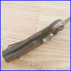 Mantis Gearhead Folding Knife 3 Damascus Steel Tanto Blade Carbon Fiber Handle