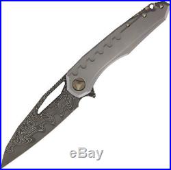 Marfione Custom Knives Custom Sigil Damascus Machine Folding Knife 396-MCK