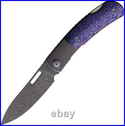 Maxace Beetle 2.0 Lockback Zirconium & Titanium Folding Damascus Knife MM361C