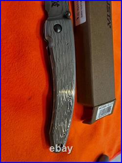 McCusta Large Nami Damascus Folder, Razor Sharp Japanese Perfection, Mint