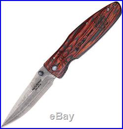 Mcusta Folding Pocket Knife New Leyasu Linerlock Damascus MCU183D