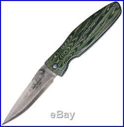 Mcusta Folding Pocket Knife New Rikyu Linerlock Damascus MCU184D