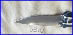 Mcusta Katana Folding Knife VG-10 Core Damascus Steel Blade Blue Orange MC 0042C