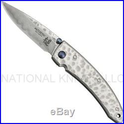 Mcusta Knife Tsuchi Small Pocket Knife MC-113D Plain Edge Damascus Blade