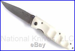 Mcusta MC-15D Folding Knife, 3.375 VG-10 Damascus Blade, Dupont Corian Handle