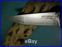 Mcusta MC0041C Katana Series Folding Linerlock Knife Damascus Steel Blade Folder