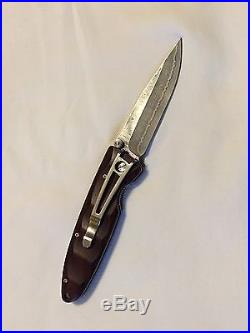 Mcusta MCU122DR Tactility Damascus Folding Knife 3.75 Drop Point Blade Folder