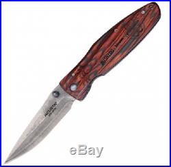 Mcusta MCU183D Leyasu Folding Blade Knife Damascus Folder