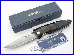 Mcusta Seki Japan Basic Mc-0013d Ebony & Vg-10 Damascus Folding Pocket Knife