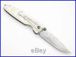 Mcusta Seki Japan Basic Mc-15d White Corian Vg-10 Damascus Folding Pocket Knife