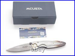 Mcusta Seki Japan Discontinued Brass Kasumi MC-31D Damascus Folding Pocket Knife