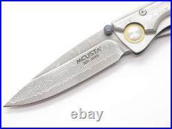 Mcusta Seki Japan Discontinued Brass Kasumi MC-31D Damascus Folding Pocket Knife