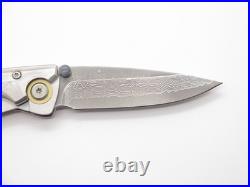Mcusta Seki Japan Discontinued Brass Kasumi MC-31D Damascus Folding Pocket Knife