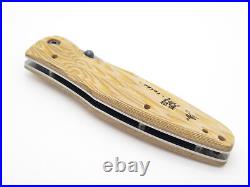 Mcusta Seki Japan Hideyoshi MC-182D Wood & VG-10 Damascus Folding Knife No Clip