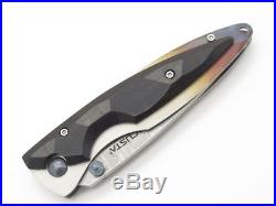 Mcusta Seki Japan Kasumi Mc-73d Ebony Wood Vg-10 Damascus Folding Pocket Knife